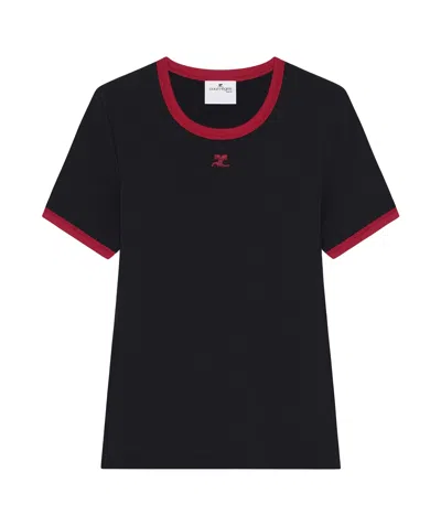 COURRÈGES COURRÈGES HERITAGE CREWNECK T-SHIRT