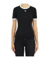Courrèges Short-sleeved T-shirt In Black