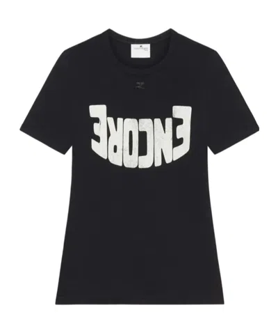 Courrèges Short-sleeved T-shirt In Black