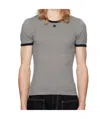 Courrèges Houndstooth-pattern Cotton T-shirt In Multicolor