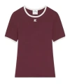 Courrèges Heritage Short Sleeve Contrast T-shirt In Red
