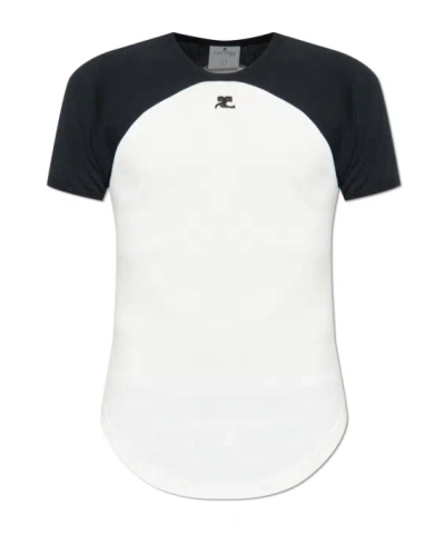 Courrèges Short-sleeved T-shirt In White