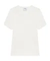 Courrèges White Ribbed Sweater In Cotton And Wool In White