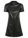 Courrèges Courreges Woman Mini Dress Black Size 6 Polyurethane In Black