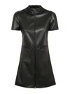 Courrèges Courreges Woman Mini Dress Black Size 6 Polyurethane In Black