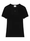 Courrèges Short-sleeves T-shirt In Black