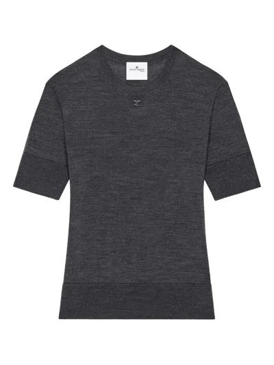 Courrèges Short-sleeves T-shirt In Black