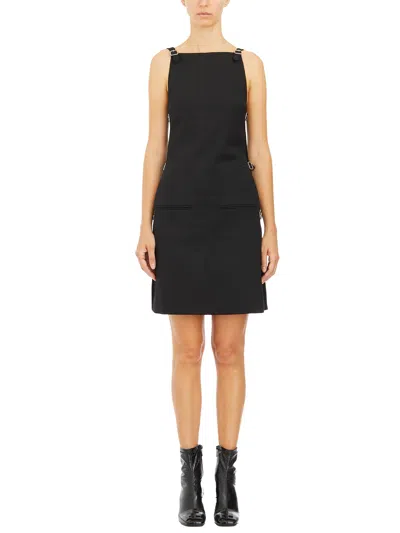 Courrèges Courregès Short Wool Dress In Black