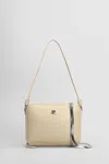 Courrèges Shoulder Bag In Beige Leather
