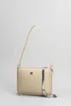 Courrèges Shoulder Bag In Beige Leather In Beige