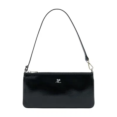 Courrèges Shoulder Bag In Black