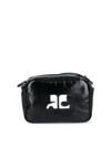 Courrèges Thin Shoulder Strap Single Shoulder Bag In Black