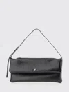 Courrèges Rectangular Shoulder Bag Adjustable Strap In Black