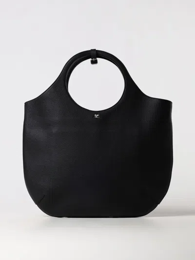 COURRÈGES TOTE BAGS COURRÈGES WOMAN COLOR BLACK,F75065002