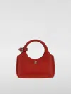 Courrèges Holy Day Mini Leather Top Handle Bag In Red