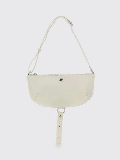 COURRÈGES SHOULDER BAG COURRÈGES WOMAN COLOR WHITE,H20098001