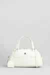 Courrèges Shoulder Bag In White Leather In White
