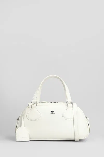 Courrèges Shoulder Bag In White Leather