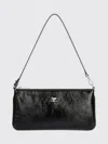 Courrèges Rectangular Naplack Pouch Adjustable Strap In Black
