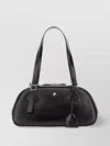 Courrèges Shoulder Bags With Adjustable Strap And Top Handle In Black