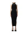 Courrèges Side-slit Knitted Dress