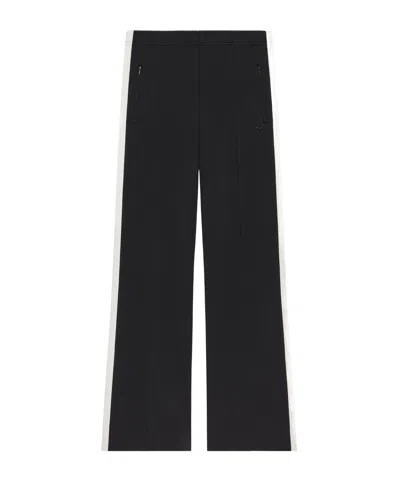 Courrèges Side-stripe Pintuck Track Pants In Black