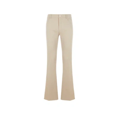 Courrèges Pantalon Boot-cut Signature 70's In Brown