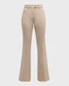 Courrèges Signature 70s Twill Bootcut Pants In Sand