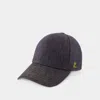 Courrèges Courregès Signature Denim Cap In Grey