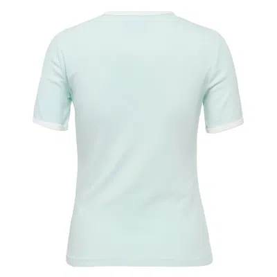 Courrèges Signature Contrast T-shirt In Blue