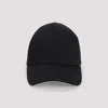 Courrèges Signature Cotton Cap In Black
