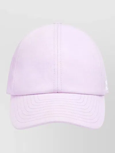 Courrèges Signature Cotton Cap Curved Brim Design