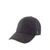 Courrèges Courregès Signature Denim Cap In Grey