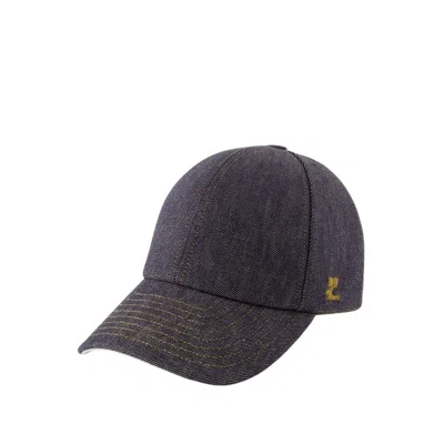 COURRÈGES COURRÈGES SIGNATURE DENIM CAP - COTTON - GREY