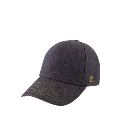 COURRÈGES SIGNATURE DENIM CAP - COTTON - GREY