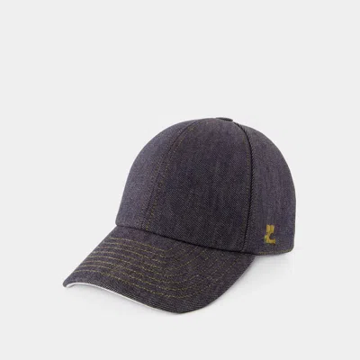 COURRÈGES COURREGÈS SIGNATURE DENIM CAP