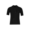 COURRÈGES COURRÈGES SIGNATURE POLO - COTTON - BLACK