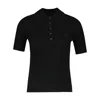 Courrèges Signature Rib Polo Sweater In Black