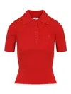 Courrèges Signature Polo In Red