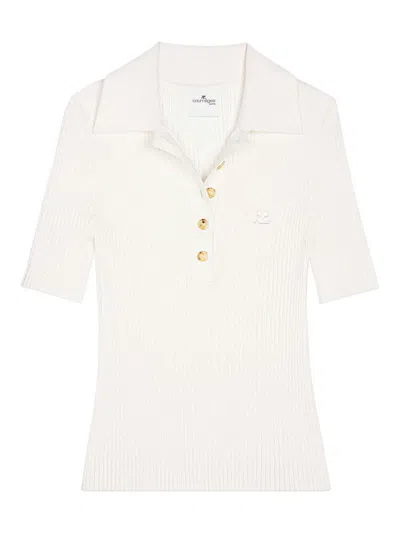 COURRÈGES SIGNATURE RIB KNIT POLO