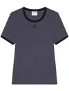 Courrèges Buckle Contrast T-shirt In Grau