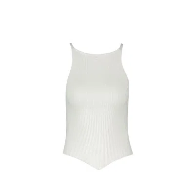 COURRÈGES SIGNATURE TOP - COTTON - WHITE