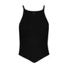 Courrèges Mesh Tips Ribbed-knitted Tank Top