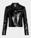 Courrèges Lapel Long-sleeved Casual Jacket In Black