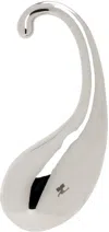 Courrèges Silver Drop Metallic Single Ear Cuff In 9000 Silver