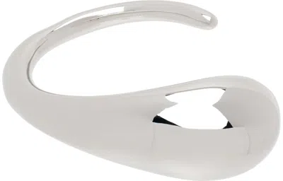 Courrèges Silver Liquid Metal Bracelet In 9000 Silver