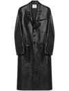 Courrèges Single-breasted Zipped Tailored Coat In Black