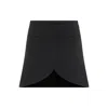 Courrèges Ellipse Twill Mini Skirt In In Black