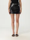 Courrèges Courreges Re-edition Vinyl Effect Mini Skirt Women In Black
