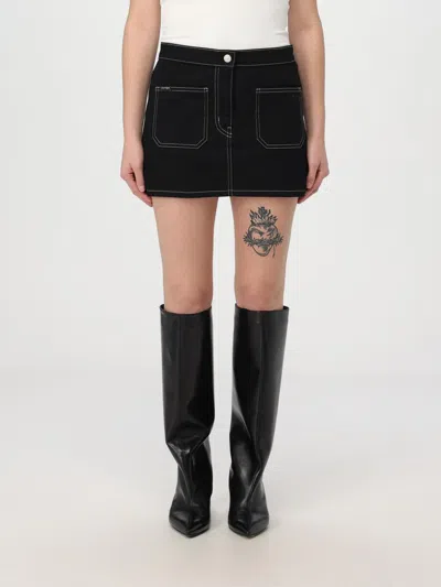 Courrèges Skirt  Woman Color Black In Schwarz